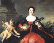 Jjean-Marc nattier Repro painting of Philippine elisabeth d'Orleans or her sister Louise Anne de Bourbon oil